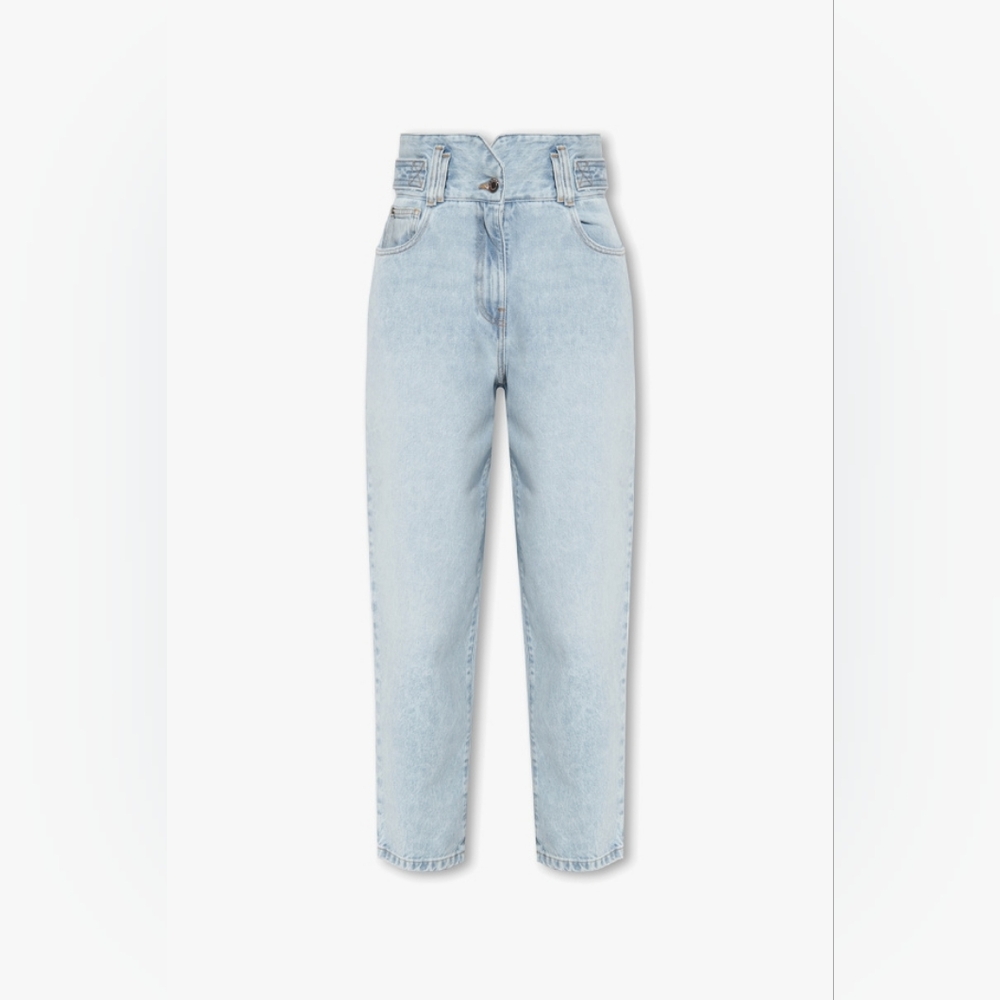 IRO Vintage Wash High Rise Mom Jeans